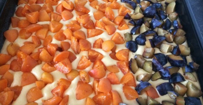 Der beste und schnellste Obst-Biskuitkuchen Der beste und schnellste Obst-Biskuitkuchen