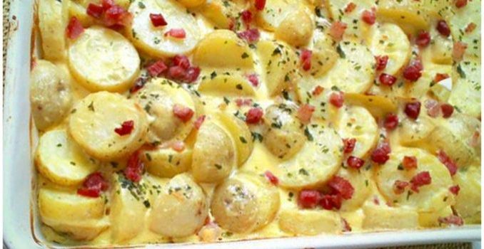 Kartoffeln alla carbonara, Ein schnelles Gericht Kartoffeln alla carbonara, Ein schnelles Gericht