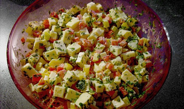 Paprika Gouda Salat Paprika Gouda Salat