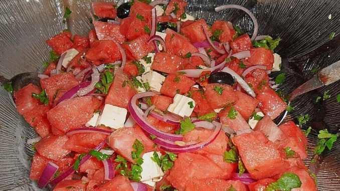 Erfrischeder-Melonensalat