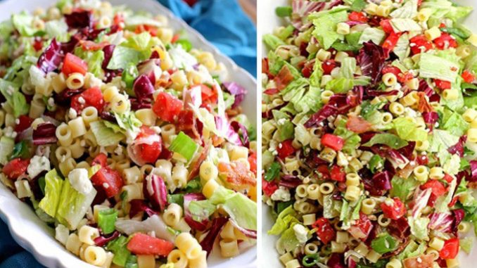 Frischer-Gemüse-Käse-Nudelsalat