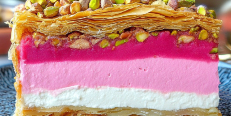 🥮 Cremig-fruchtige Baklava-Torte – Ein orientalischer Genuss neu interpretiert! 🍓✨