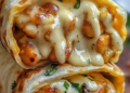🌯 Knoblauch-Käse-Hähnchen-Wraps 🧄🧀