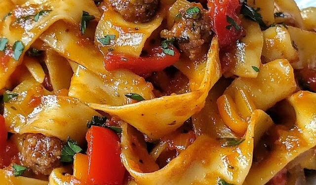 Italienische betrunkene Nudeln